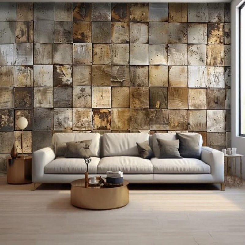 Geometric Nordic Style 3D Wallpaper